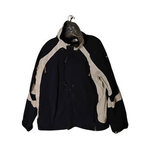 The North Face HyVent Men's M Ski Snowboard Outerwear Navy Beige Jacket